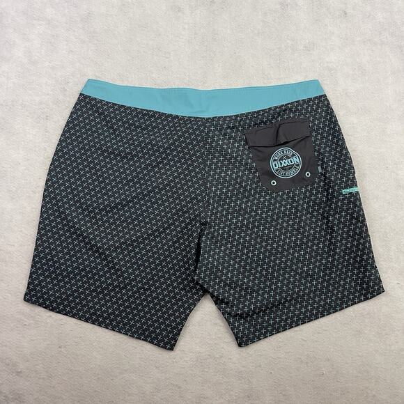 Dixxon Board Shorts Mens 48 Gray Drawstring Waist Surf Swim Trunks - Picture 7 of 10
